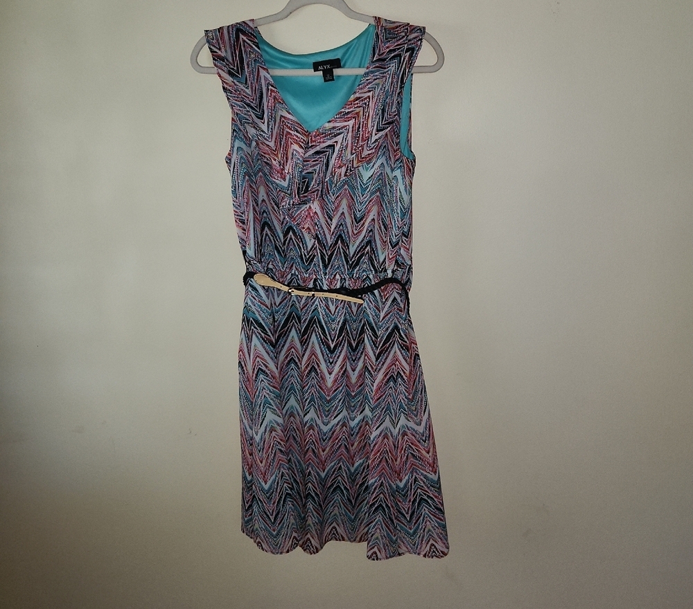 Alyx Multicolor Chevron Mini Dress